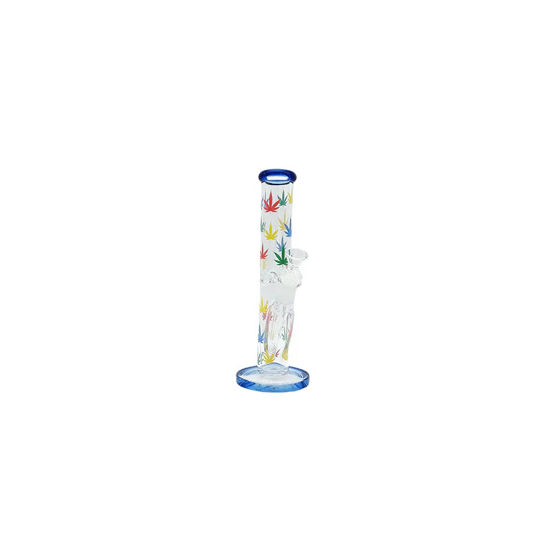JDL 006 10" Leaf Design Hydro Glass Bong