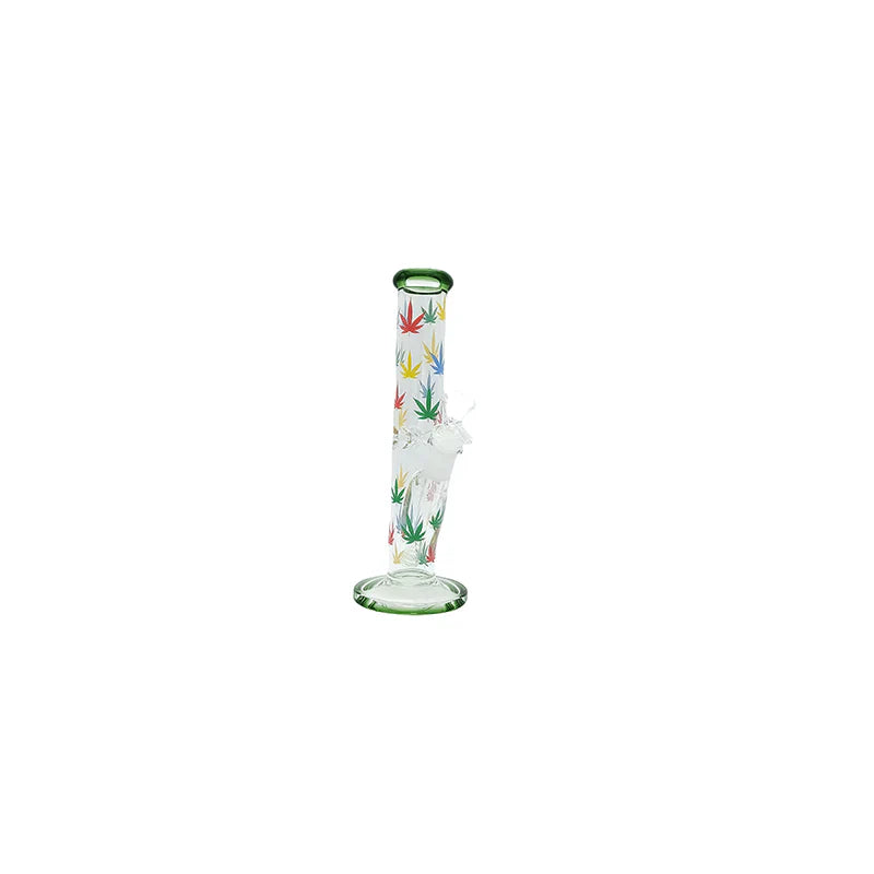 JDL 006 10" Leaf Design Hydro Glass Bong
