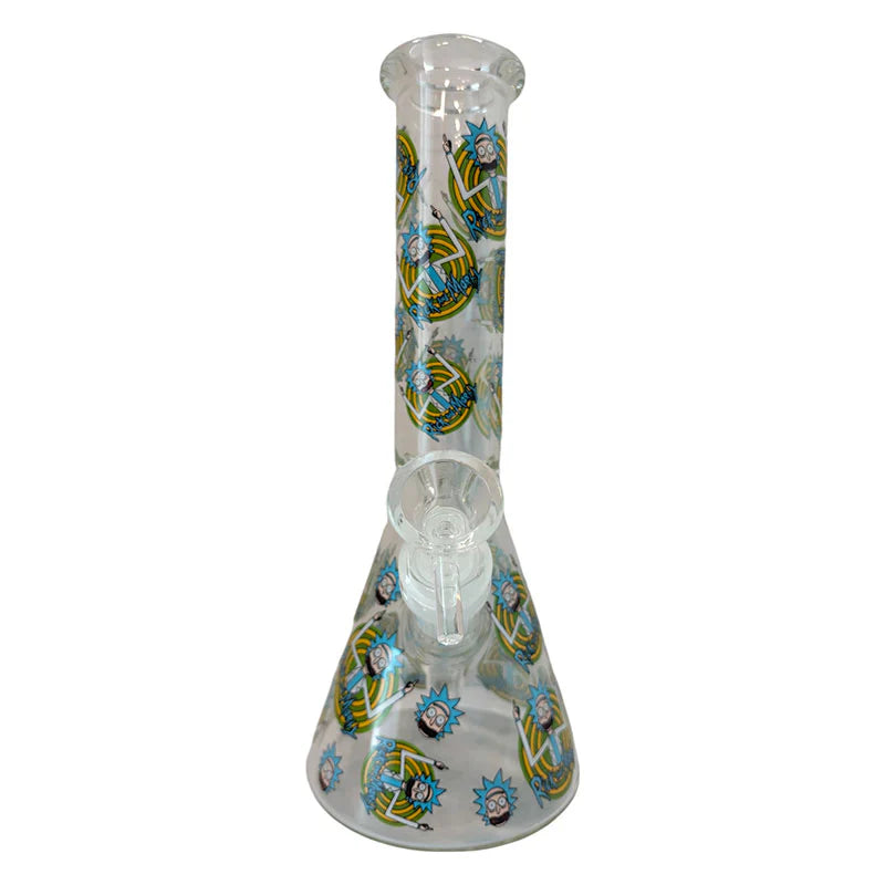 JDL 017 10" Cartoon Design Glass Bong