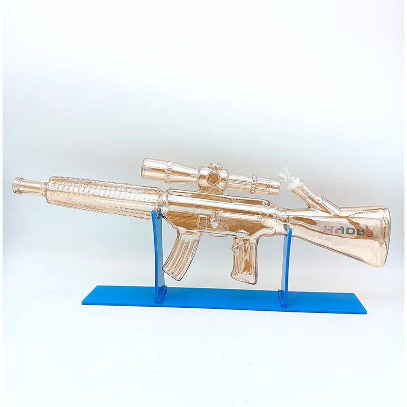 JDL 023 25" Gun Style Glass Bong [ Stand Included ]