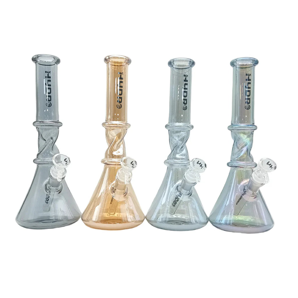 JDL 082 10" Glass Bong With The Twist