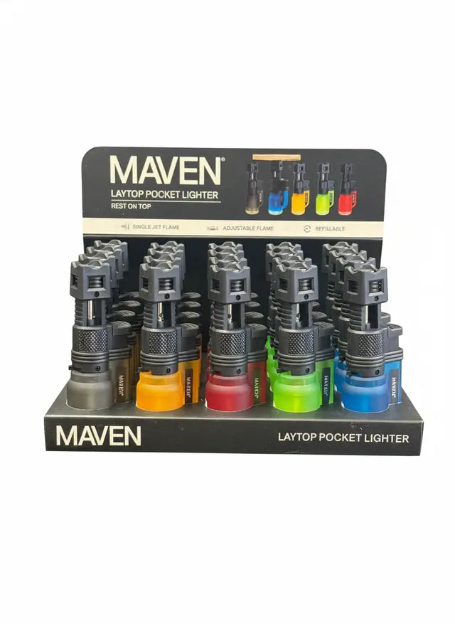 Maven Torch Lighter - Laytop Pocket - 20/Display