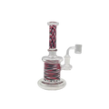 CB-1820 = 8” Wig Wag Pattern Rig with Quartz Banger