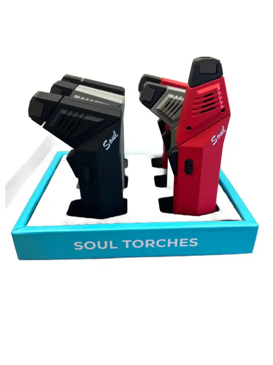 Soul 1830 Heavy Duty Torch Lighter Adjustable Head - 6ct