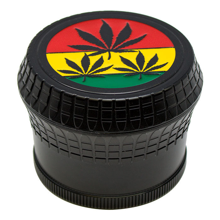 Black Leaf Aluminium 4 Stage Grinder Display Of 6 (ZG691)