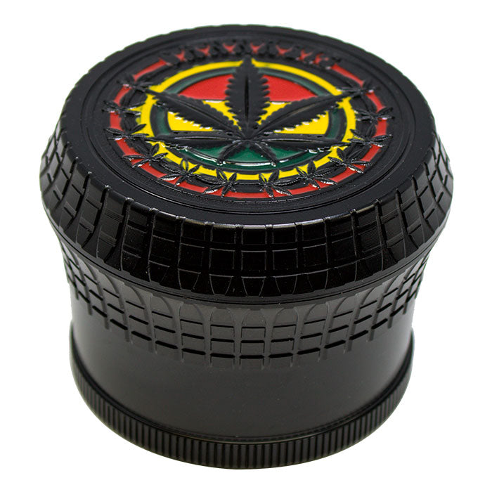 Black Leaf Aluminium 4 Stage Grinder Display Of 6 (ZG691)