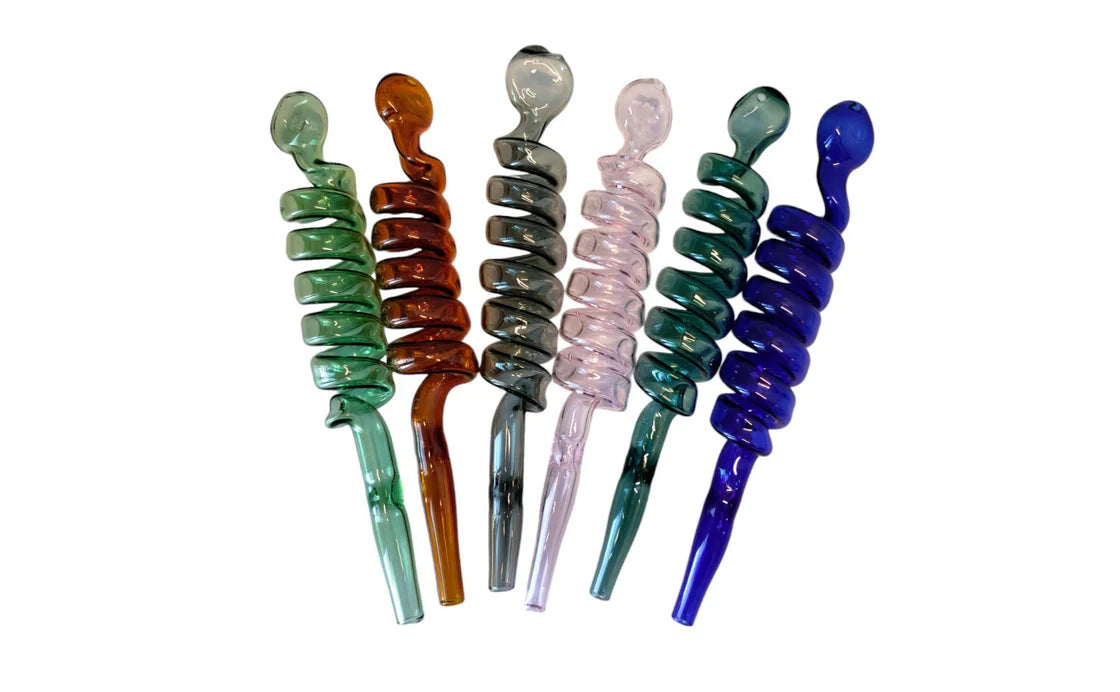 Spiral Oil Bubbler 8" (JD2021)-12/pk