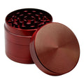 ZG4621-RED - Red Aluminium Four Stage 63mm Grinder (10 CT)