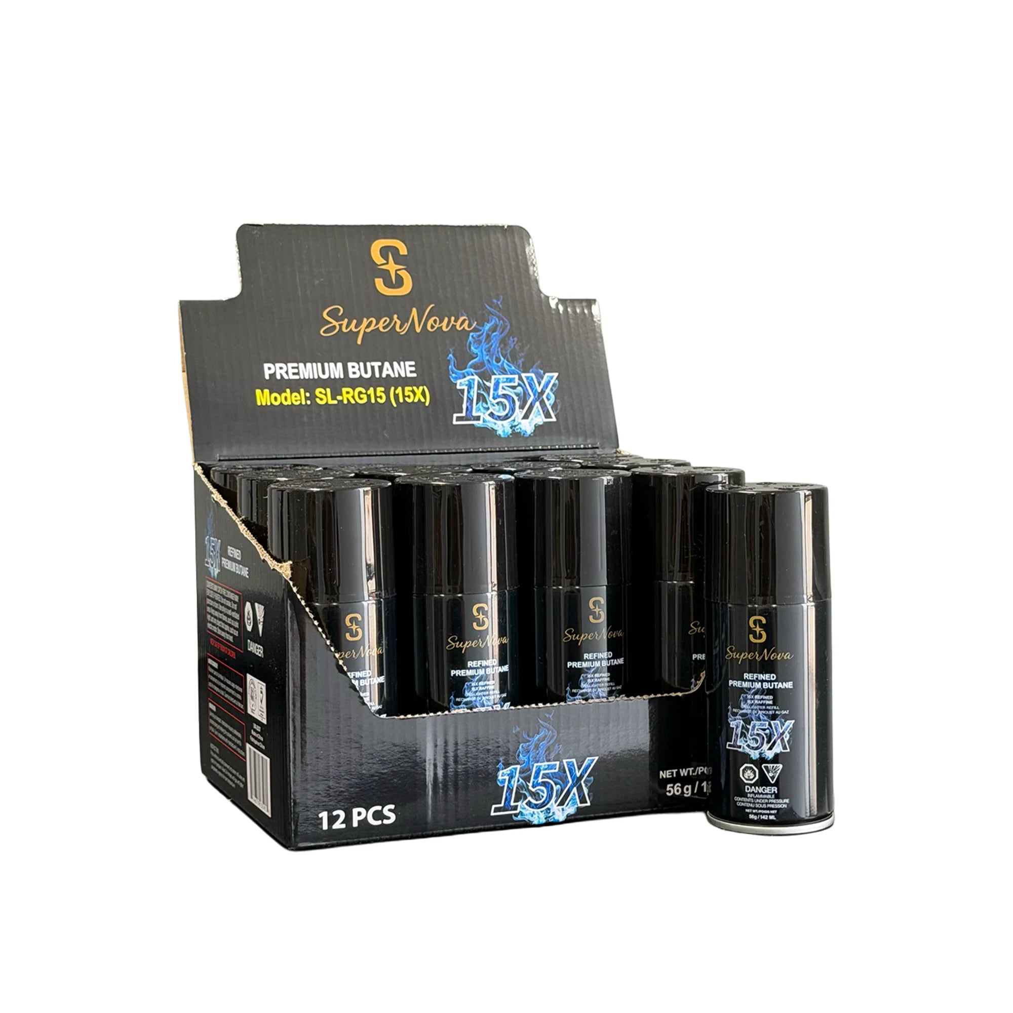 Supernova 15X Premium Butane 142ml 12CT