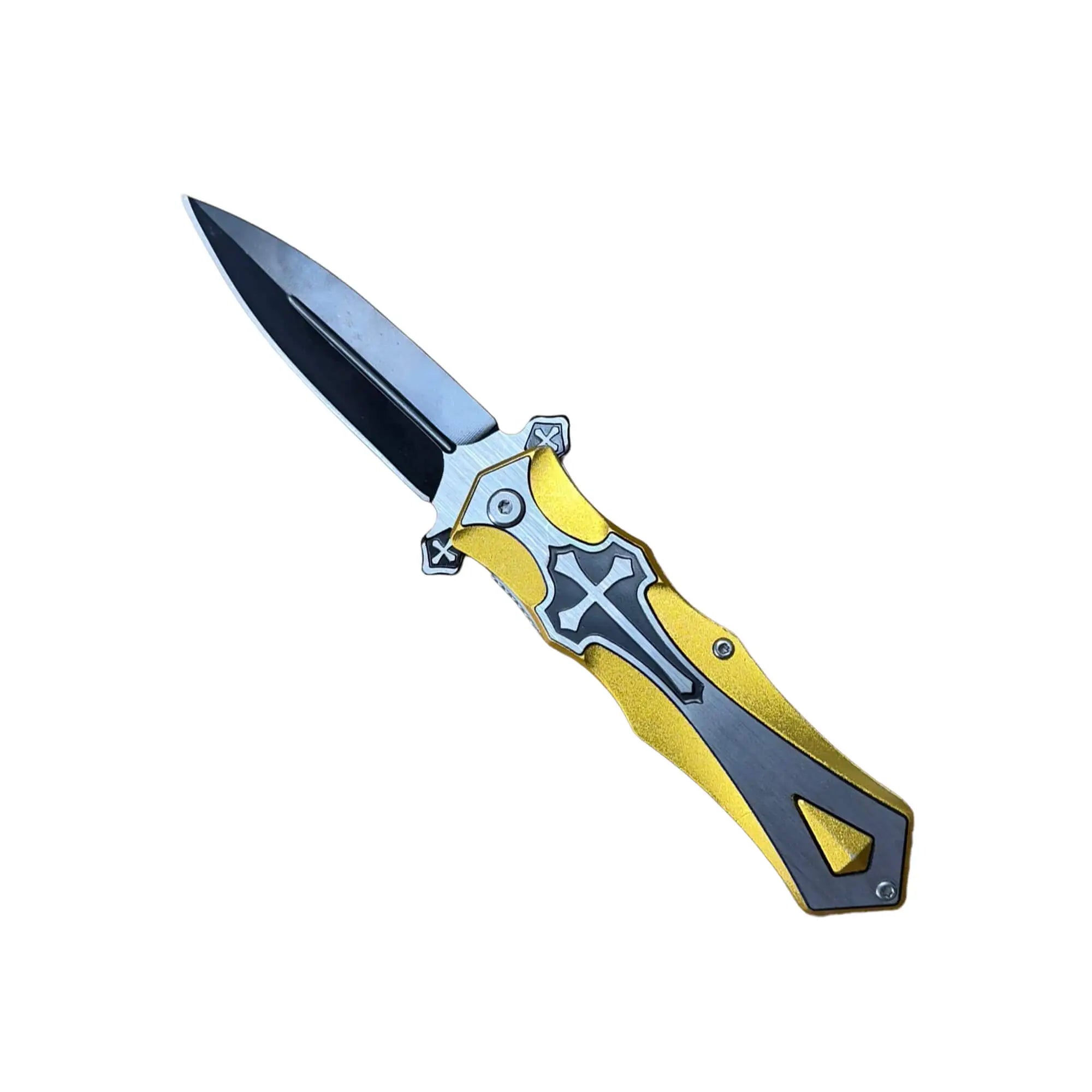 Perucci Pocket Knife Foldable - Cross Design