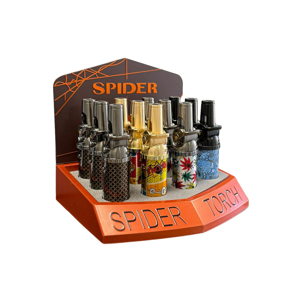 Sp-  8009 Spider Torch Lighters - 12/Display