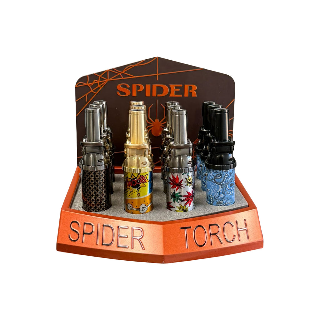 Sp-  8009 Spider Torch Lighters - 12/Display