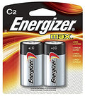 Energizer Max Alkaline Batteries C 2ct
