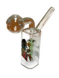 OBO-061 = Green Oil Glass Bong