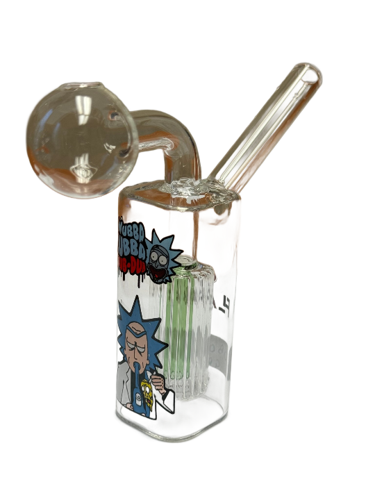 OBO-062 = Green Oil Glass Bong