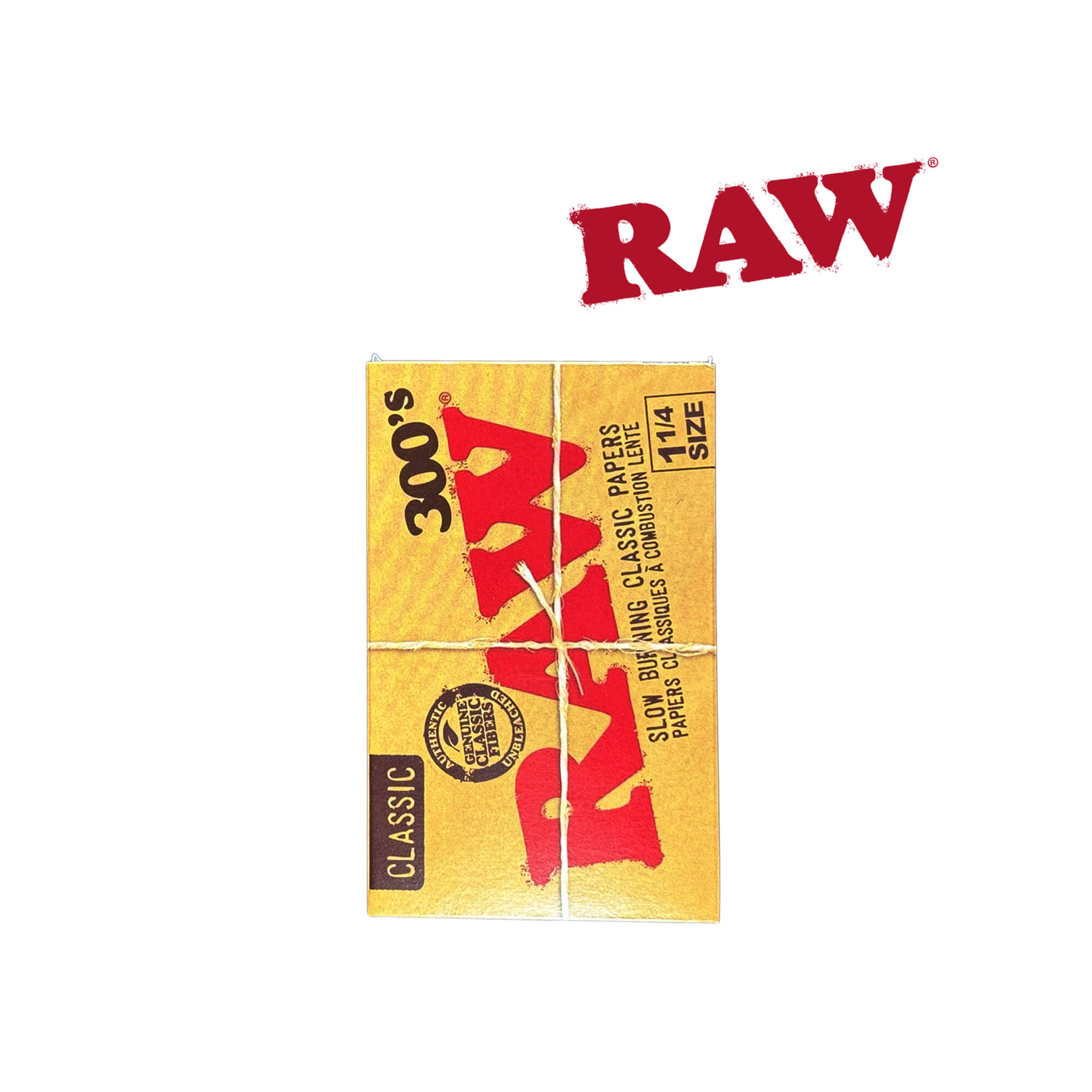 Raw 300’s 1¼ Rolling Papers, Pack/300 - Box/20