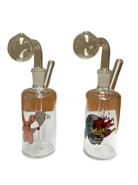 OBO-070 = Clear Oil Glass Bong