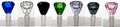 Novelty Glass Bowls - 19mm -#9 Tri Diamond