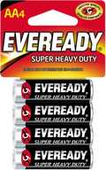 Eveready Super Heavy Duty Carbon Zinc Batteries AA 4ct - 12CT