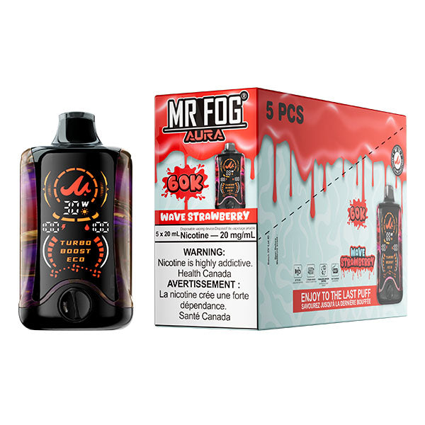 MR FOG AURA 60K Disposable - 5Pc/Carton = Alberta