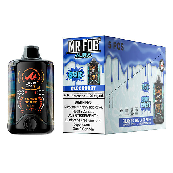 MR FOG AURA 60K Disposable - 5Pc/Carton = Alberta
