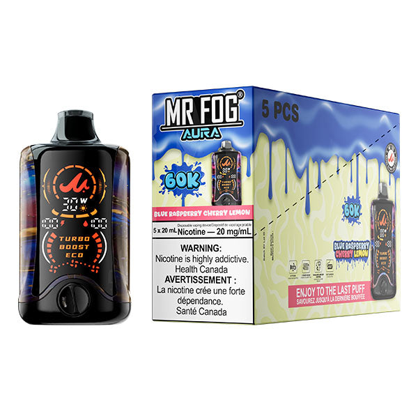MR FOG AURA 60K Disposable - 5Pc/Carton = Alberta