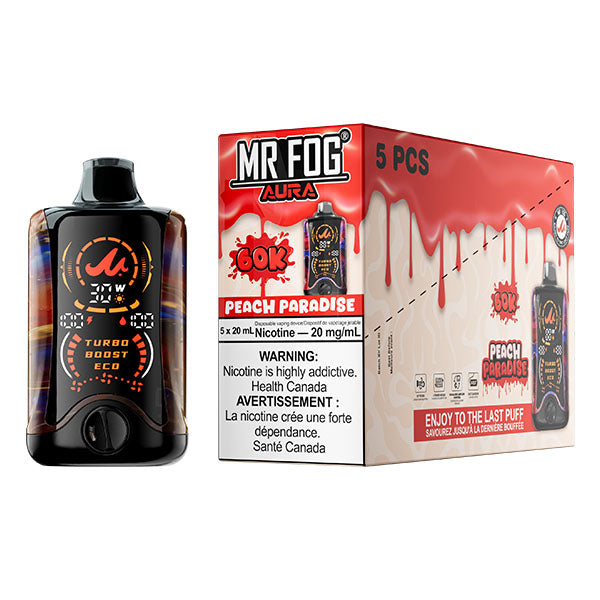 MR FOG AURA 60K Disposable - 5Pc/Carton = Alberta