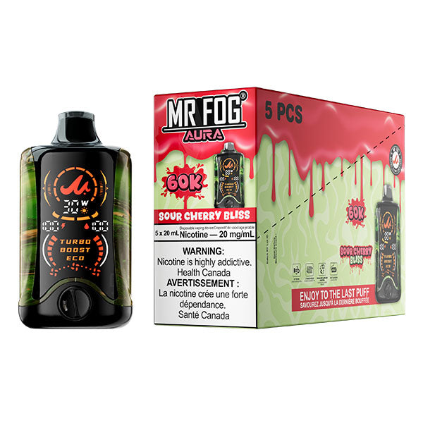 MR FOG AURA 60K Disposable - 5Pc/Carton = Alberta