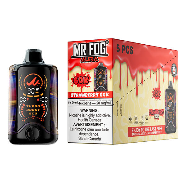 MR FOG AURA 60K Disposable - 5Pc/Carton = Alberta