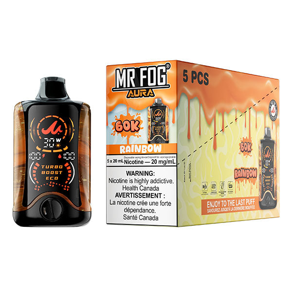 MR FOG AURA 60K Disposable - 5Pc/Carton = Alberta
