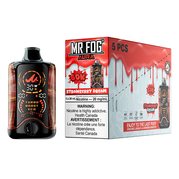 MR FOG AURA 60K Disposable - 5Pc/Carton = Alberta