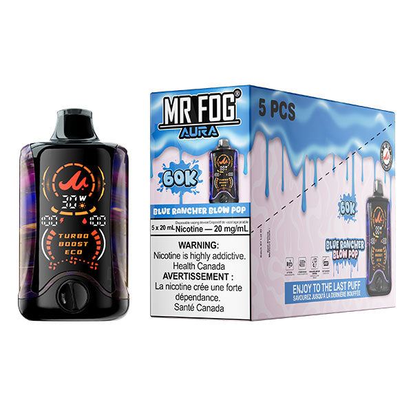 MR FOG AURA 60K Disposable - 5Pc/Carton = Alberta