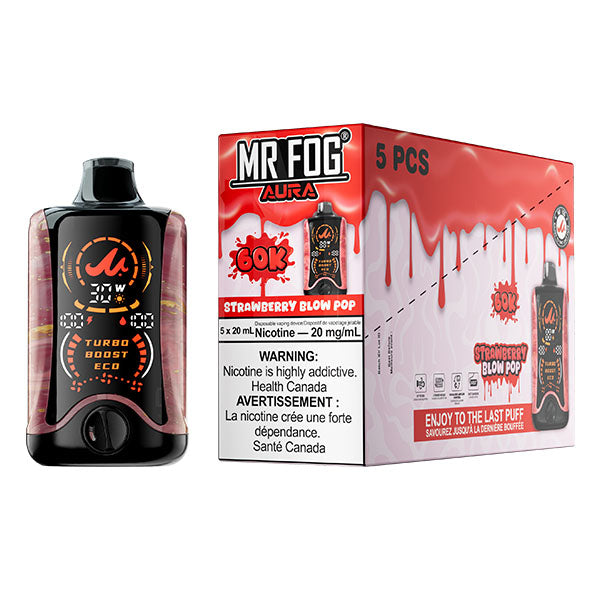 MR FOG AURA 60K Disposable - 5Pc/Carton = Alberta