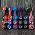 Silicone Pipe w/ Triple Metal Bowl