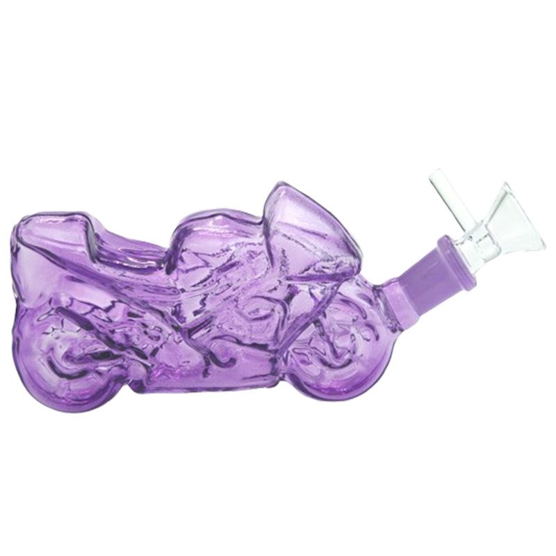 Heavy Bike Glass Bong – Purple (TX217)