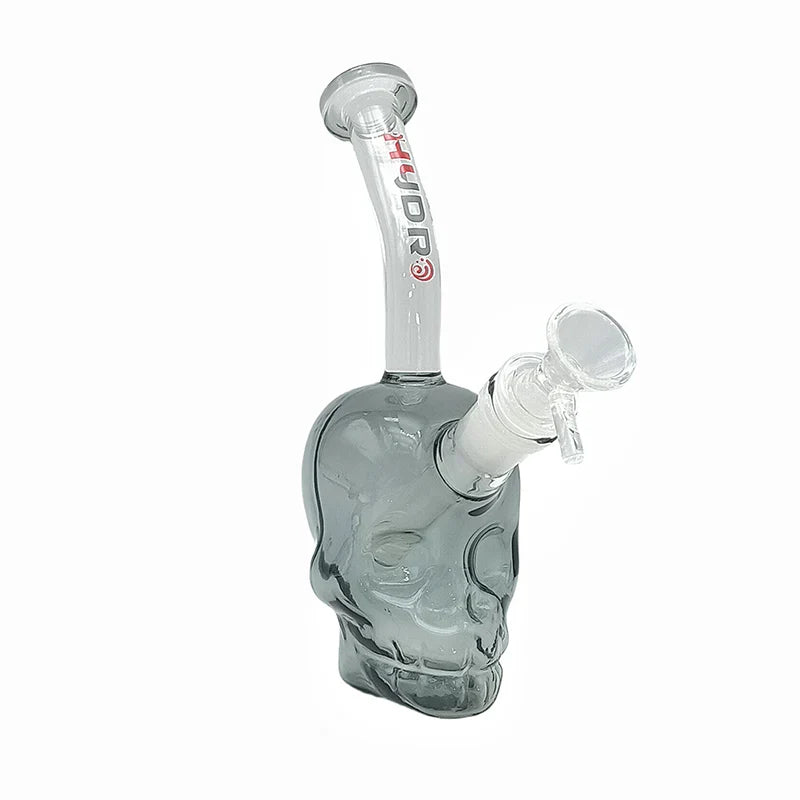 PG1138 - Skull Design 7 Inch 4MM Glass Bong