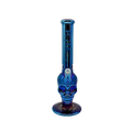 CB-1817 = 16" Tall Anodized Metallic Finish Skull Bong