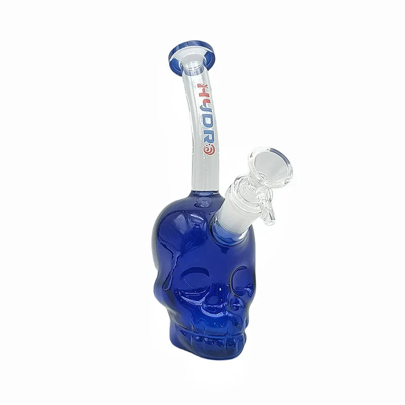 PG1138 - Skull Design 7 Inch 4MM Glass Bong