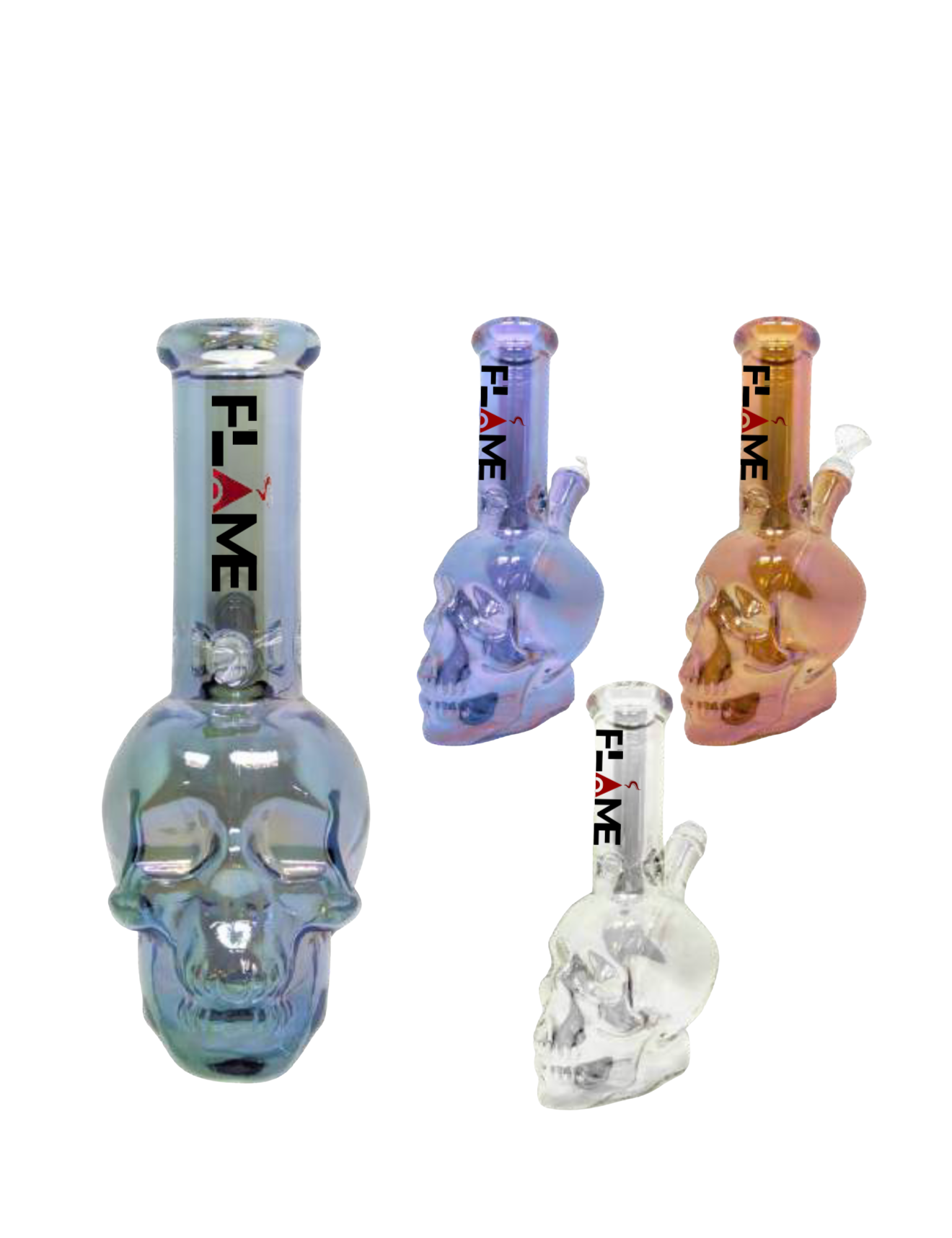 CB 1914 Anodized 7" Glass Bong