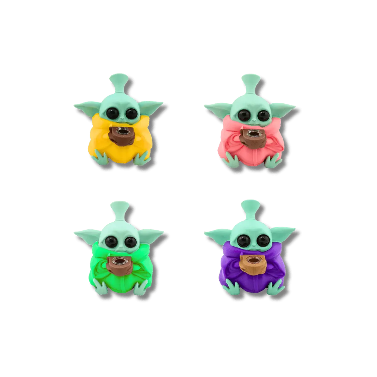 CBS1075 - 12 CM Silicon Baby Yoda Rig with Sunken Bowl