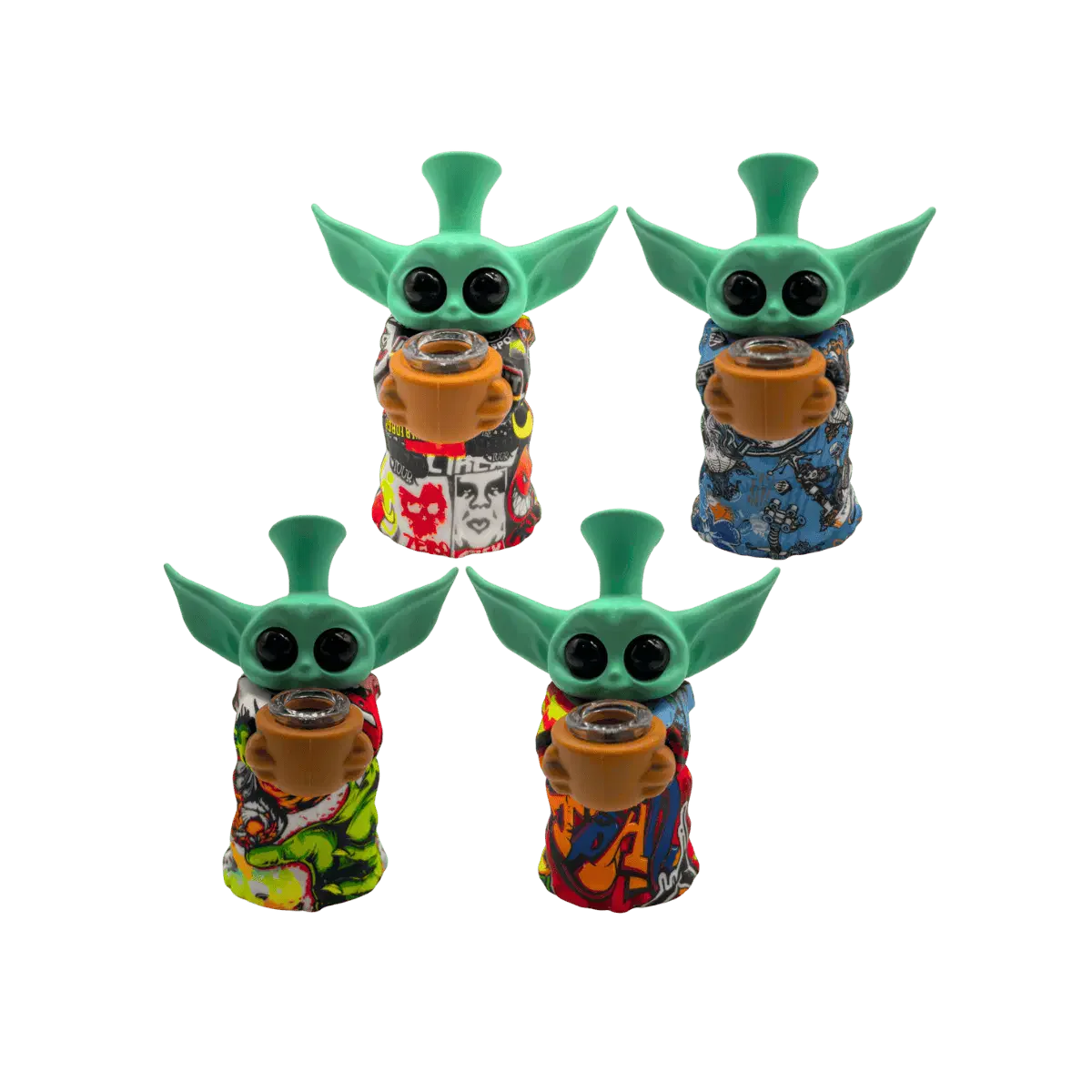 CBS1079 - 15 CM Silicon Standing Baby Yoda Rig