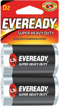 Eveready Super Heavy Duty Carbon Zinc Batteries D 2ct - 12CT