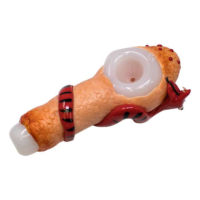 DP-06 - Green Eyed Serpent Hand pipe 5 inches
