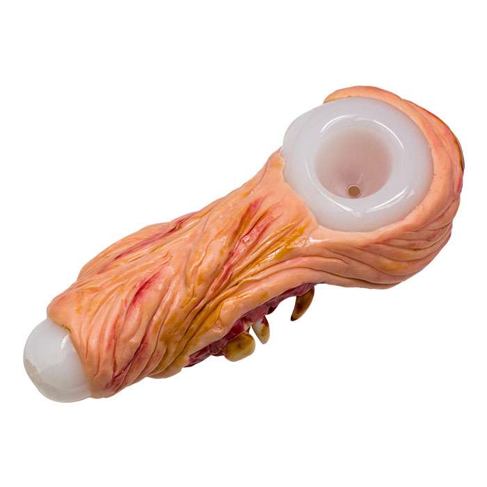 DP-35 - Blue Eyed Orange Fictional Hand pipe