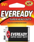Eveready Super Heavy Duty Carbon Zinc Batteries 9V 1ct - 12CT