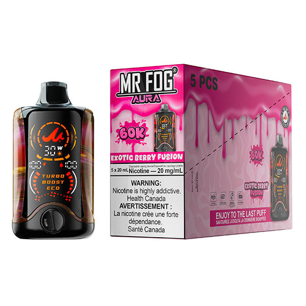 MR FOG AURA 60K Disposable - 5Pc/Carton = Alberta