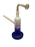 GH662C = Blue Frosty Oil Glass Bong