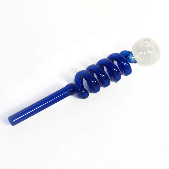 GP1715 - 4" Oil Pipe with Clear Orb and Swirl Rod