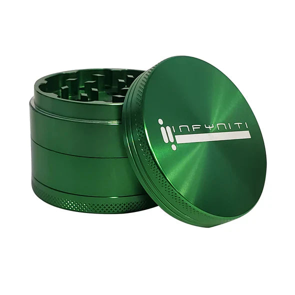 4 Piece Infyniti Brand Aluminum Grinder - GREEN(GR1063GR4)