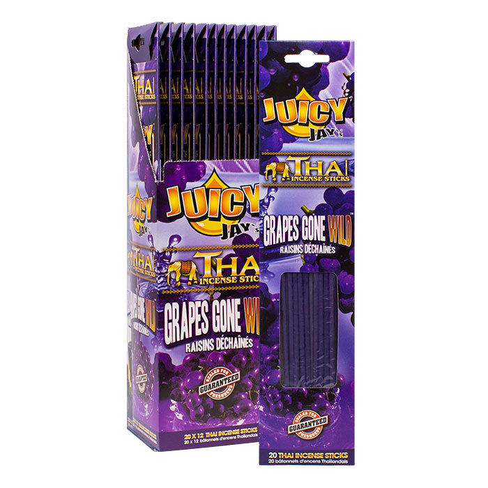 Juicy Jay's Incense Sticks Display Of 12